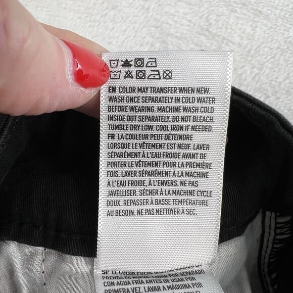 American Eagle AE Plus 20 Short Super Stretch High Rise Artist Flare Jeans Black - Picture 10 of 16